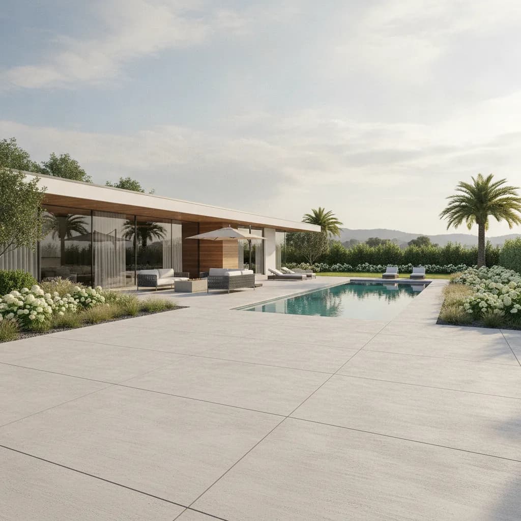Béton balayé extérieur, avantages, prix et pose 2026 - beton balaye exterieur terrasse
