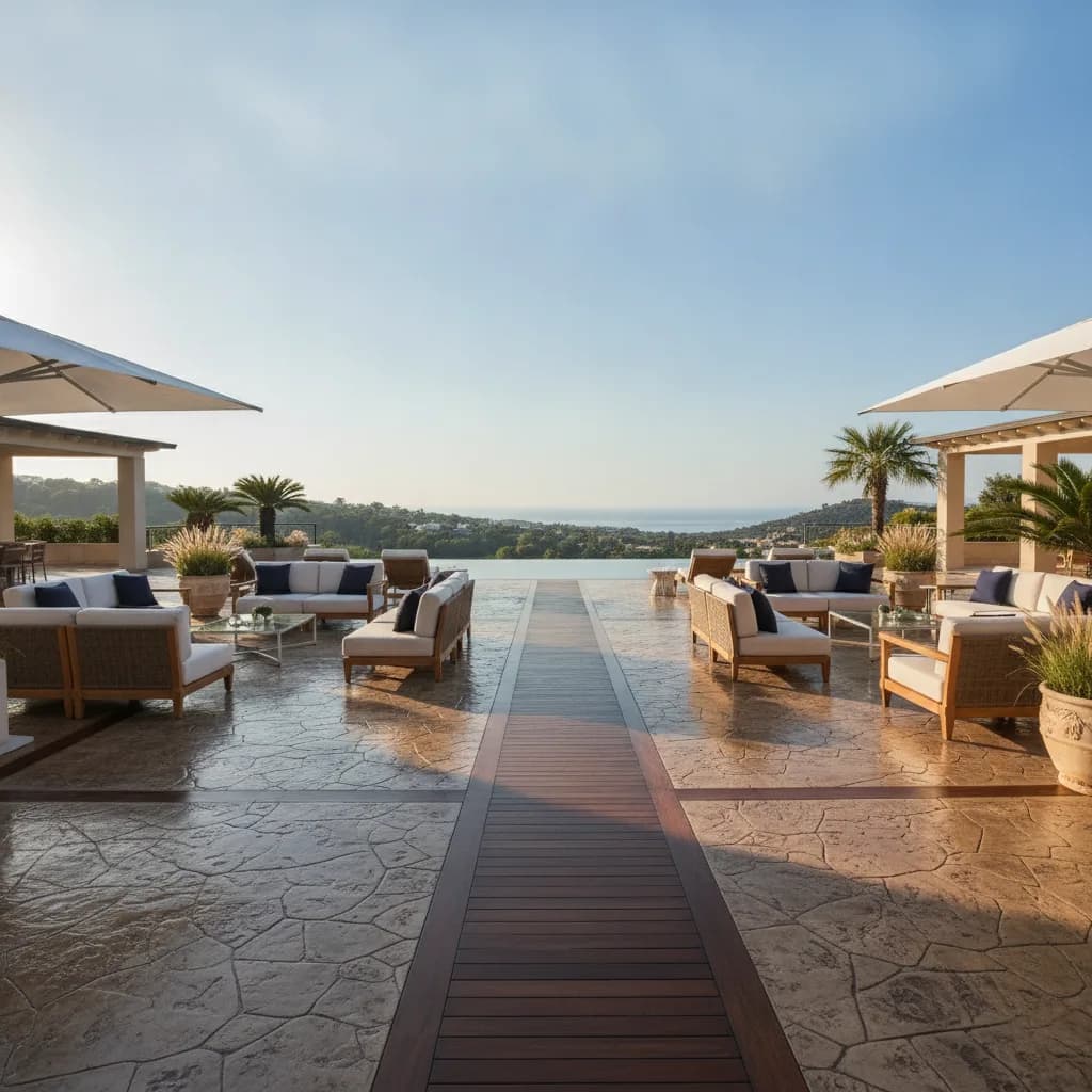 Béton imprimé terrasse | prix, pose et entretien - beton imprime terrasse