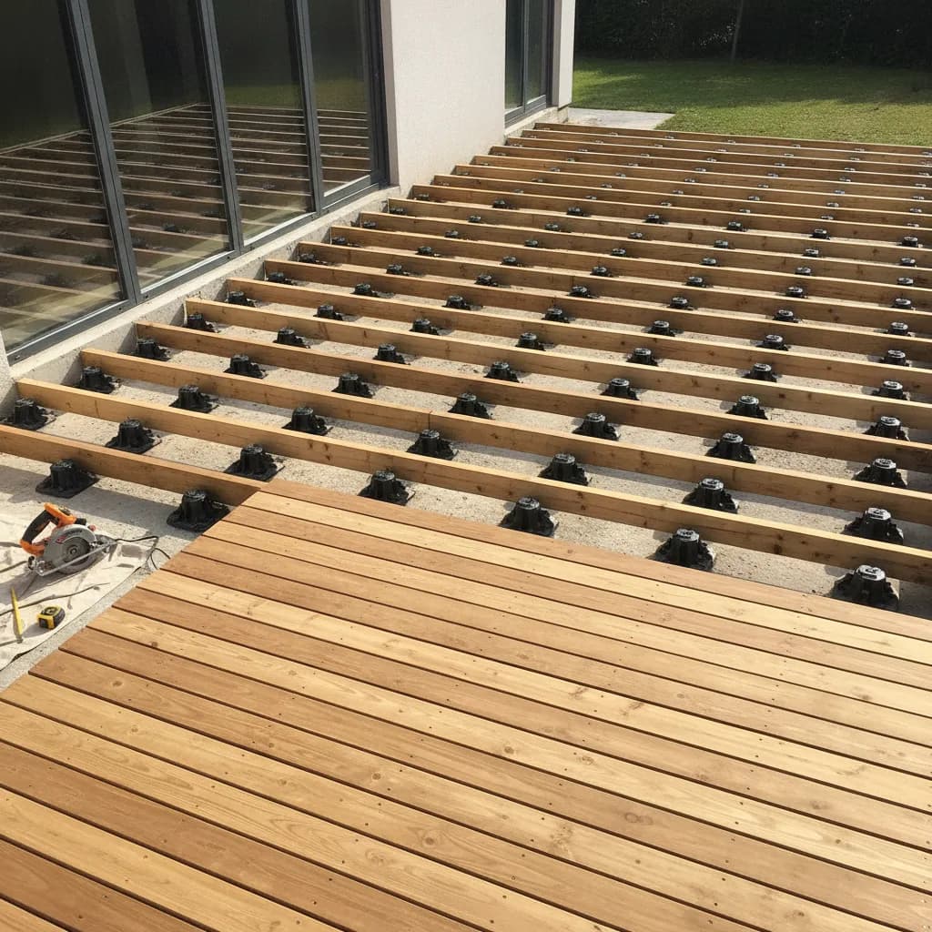 Lambourdes terrasse bois, bien choisir la structure - lambourdes terrasse bois