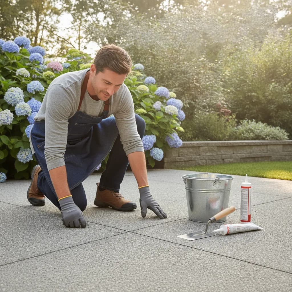 Réparer une fissure terrasse béton sans tout refaire - reparer fissure terrasse beton