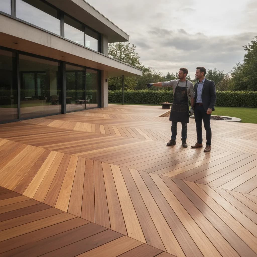 Sens de pose des lames de terrasse, règles et conseils - sens pose lames terrasse